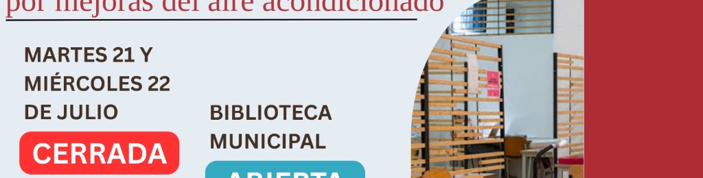 CIERRE TEMPORAL DE LA SALA DE ESTUDIO POR AMPLIACIÓN DE LA CLIMATIZACIÓN EN LA INSTALACIÓN