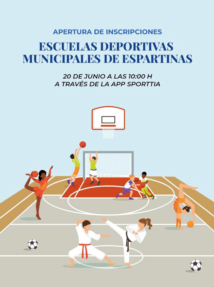 APERTURA DE INSCRIPCIONES ESCUELAS DEPORTIVAS MUNICIPALES DE ESPARTINAS 2026/2027