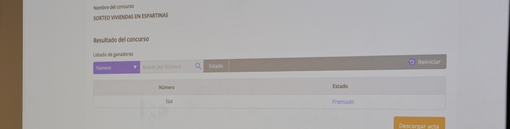 RESULTADO DEL SORTEO DE LAS 93 VPO DE RESIDENCIAL EL ESPARTAL