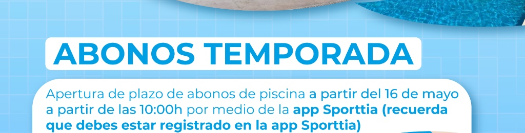 INFORMACIÓN PISCINA VERANO 2026